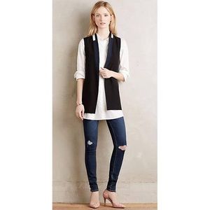 Anthropologie Elevenses Color Block Vest